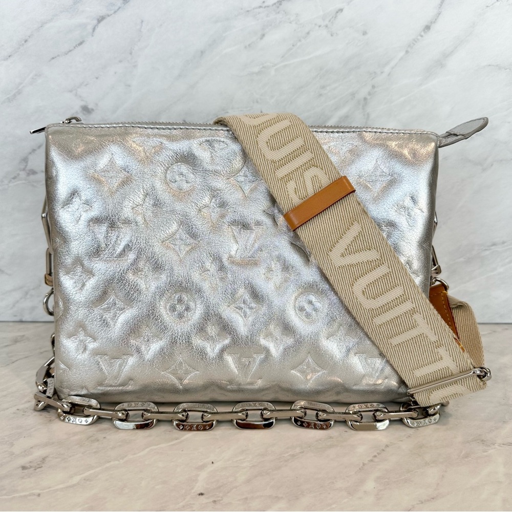 (SOLD) Louis Vuitton Coussin PM Silver